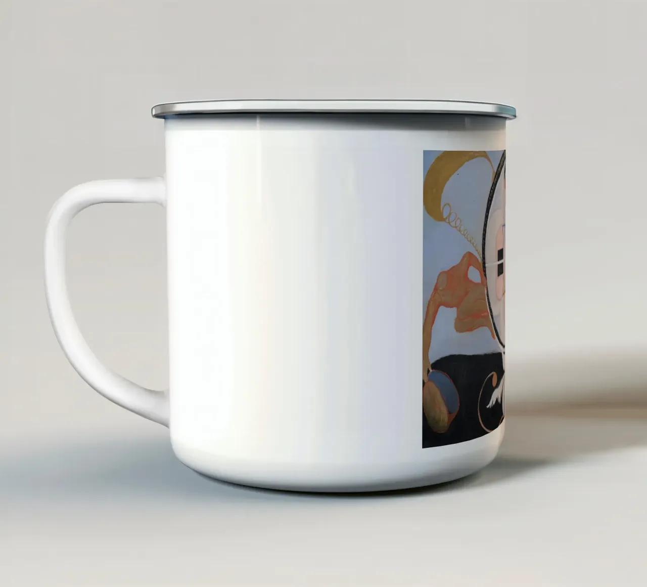 Evoluzione di Hilma af Klint, n. 13, Gruppo VI tazza in smalto da William Store