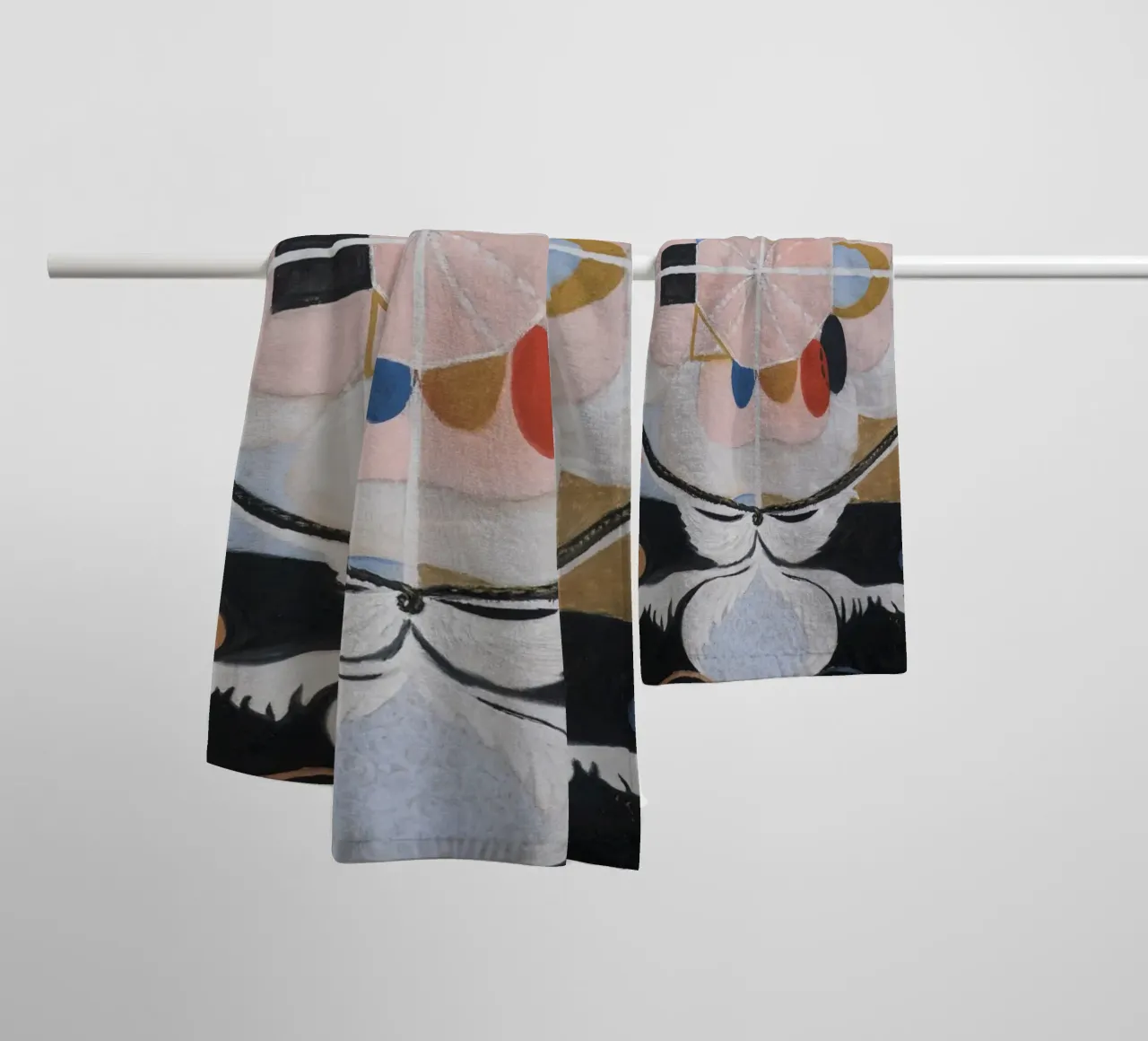 Hilma af Klint Evolution, n° 13, groupe VI serviette de bain de William Store