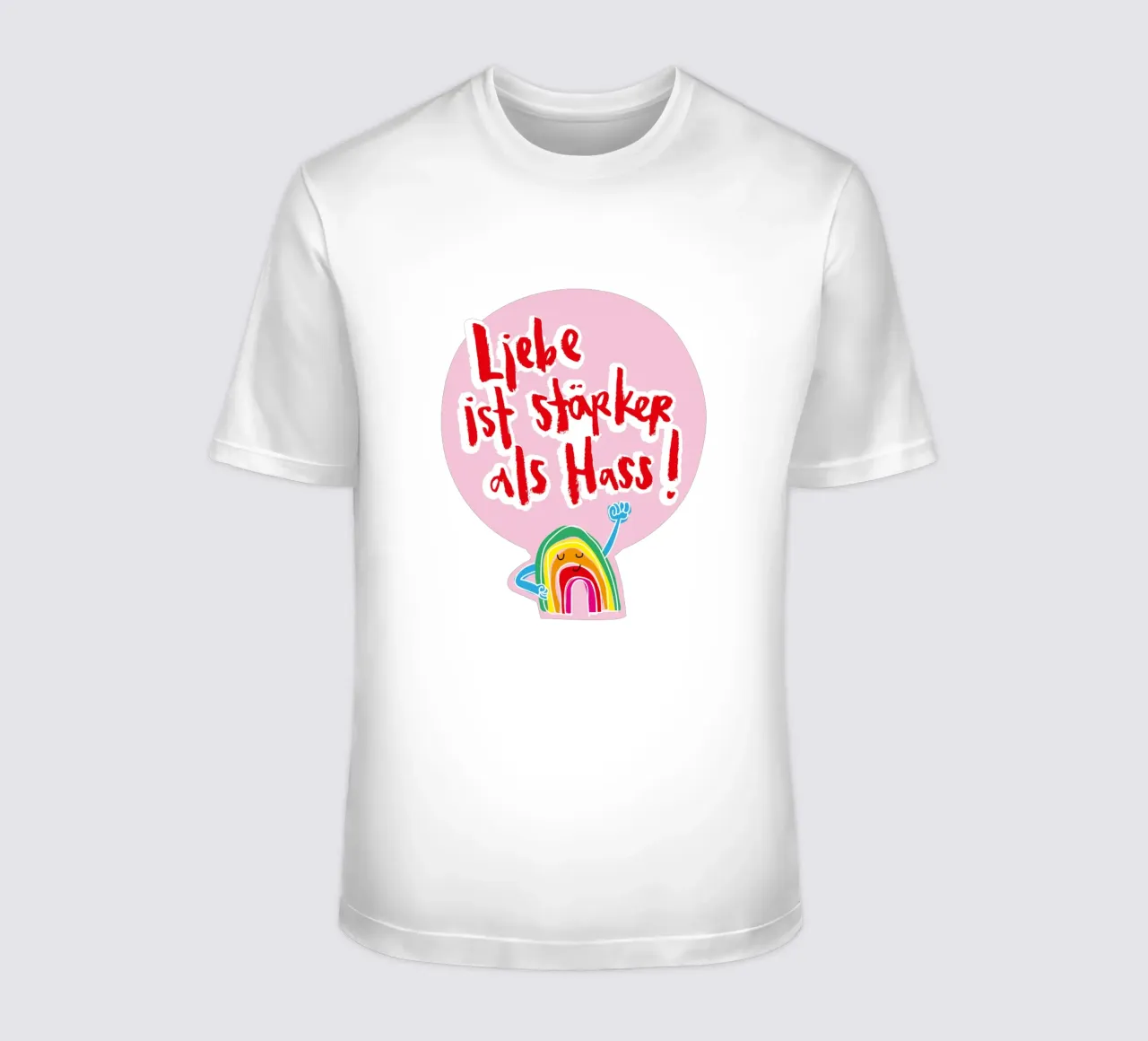 Mutiger Regenbogen t-shirt da Brushmeetspaper