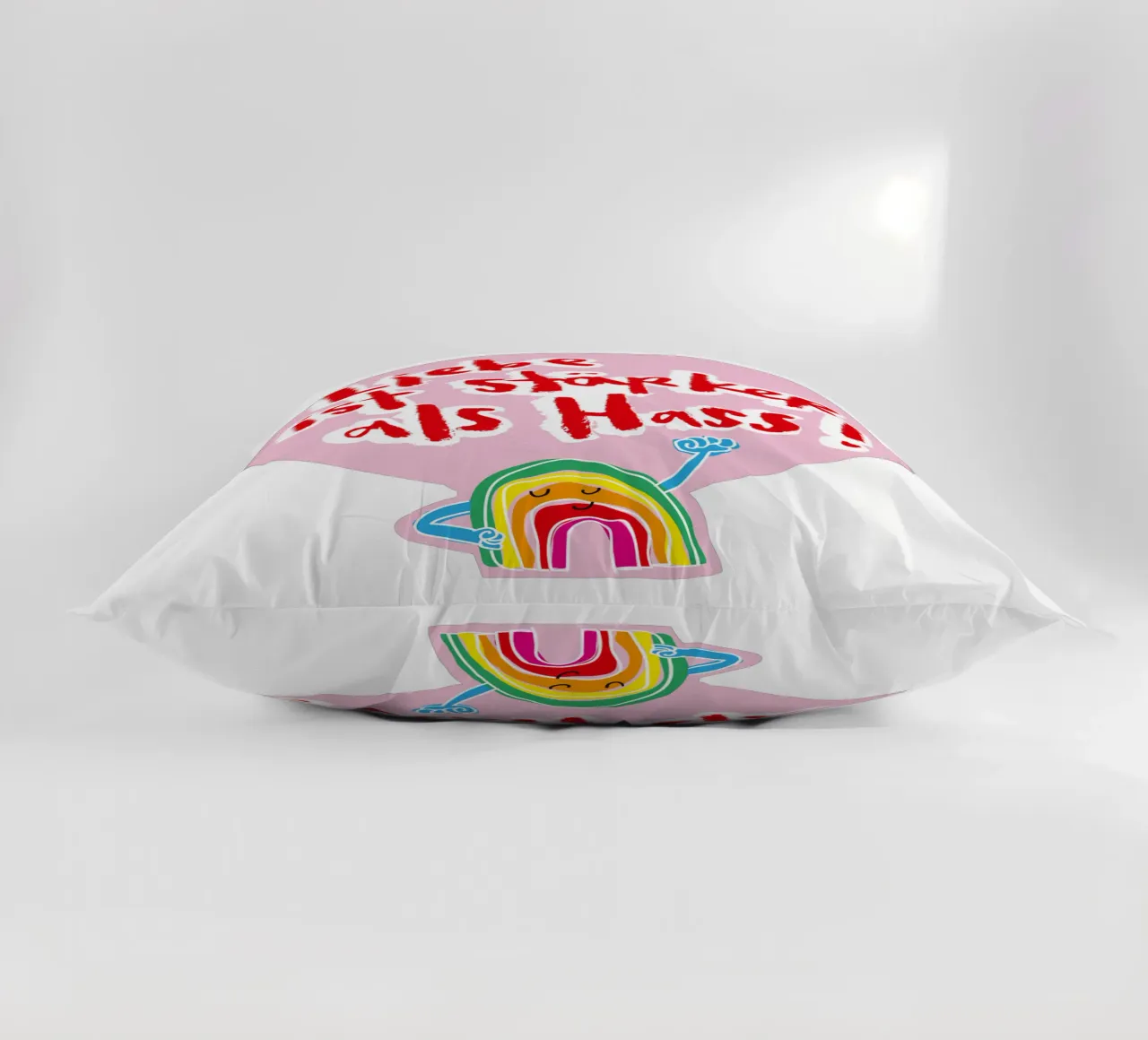 Mutiger Regenbogen cuscino da Brushmeetspaper