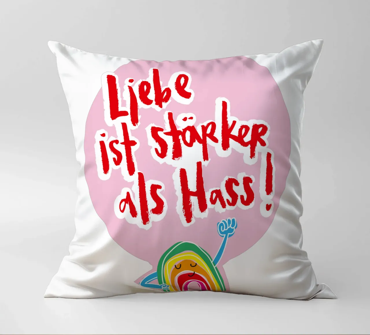 Mutiger Regenbogen cuscino da Brushmeetspaper