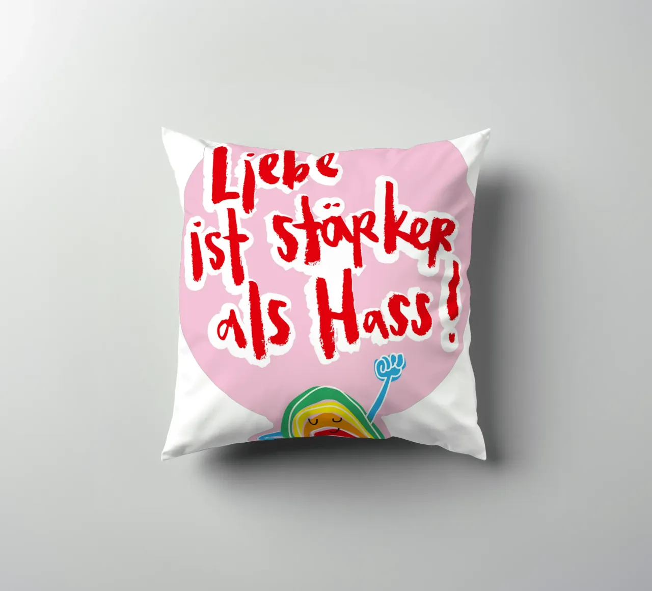 Mutiger Regenbogen cuscino da Brushmeetspaper