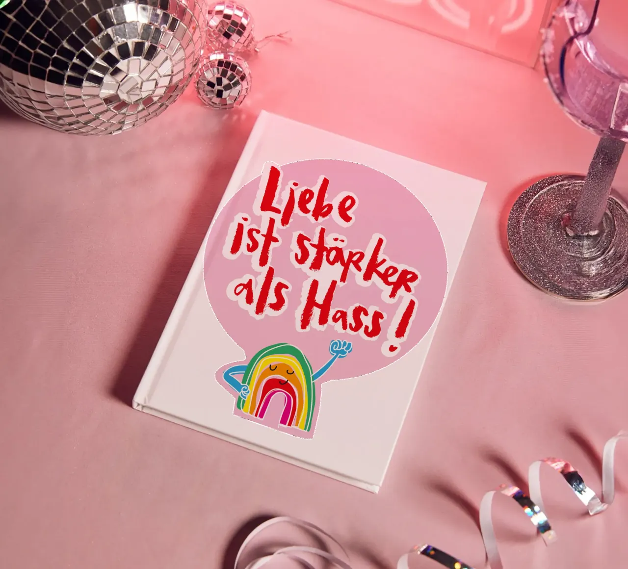 Mutiger Regenbogen notebook by Brushmeetspaper