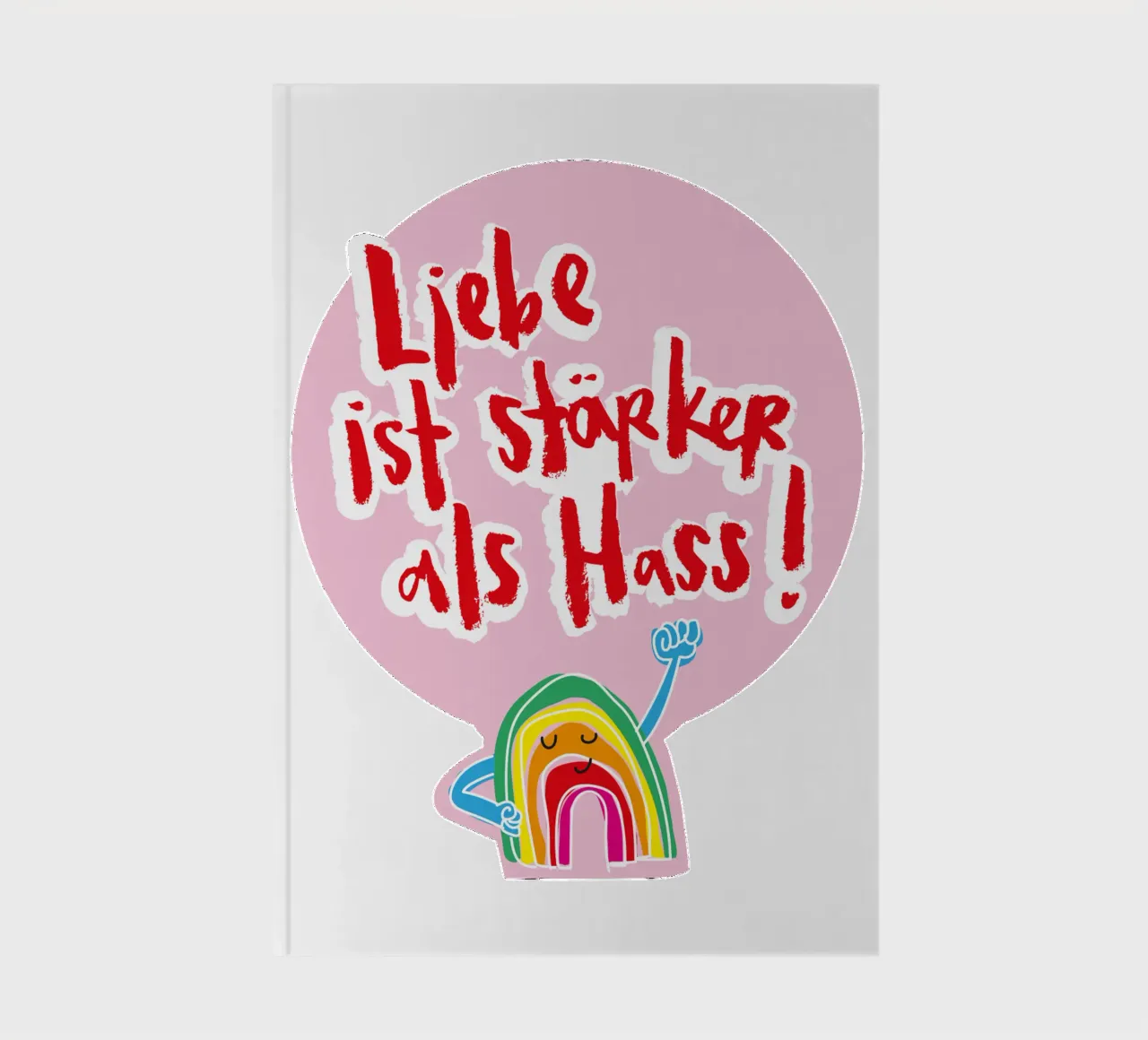 Mutiger Regenbogen notebook by Brushmeetspaper