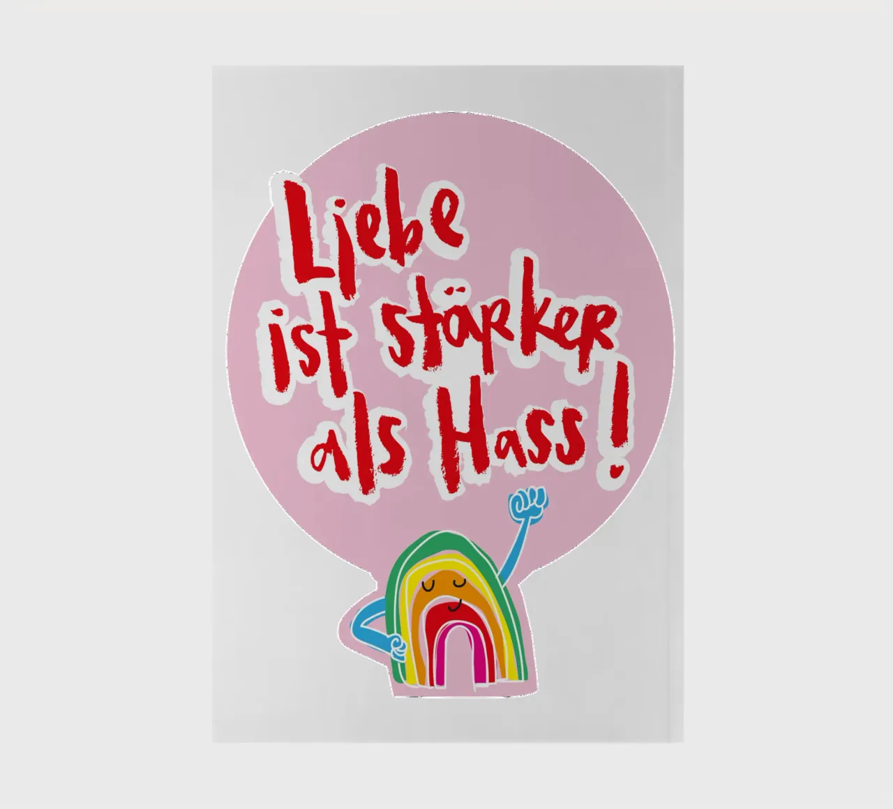 Mutiger Regenbogen notebook by Brushmeetspaper