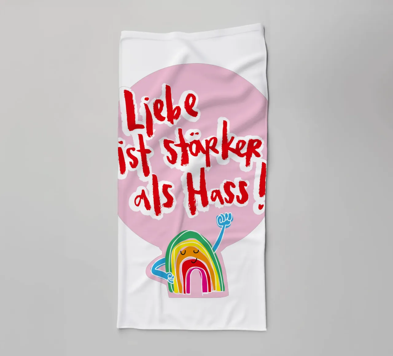 Mutiger Regenbogen asciugamano da bagno da Brushmeetspaper