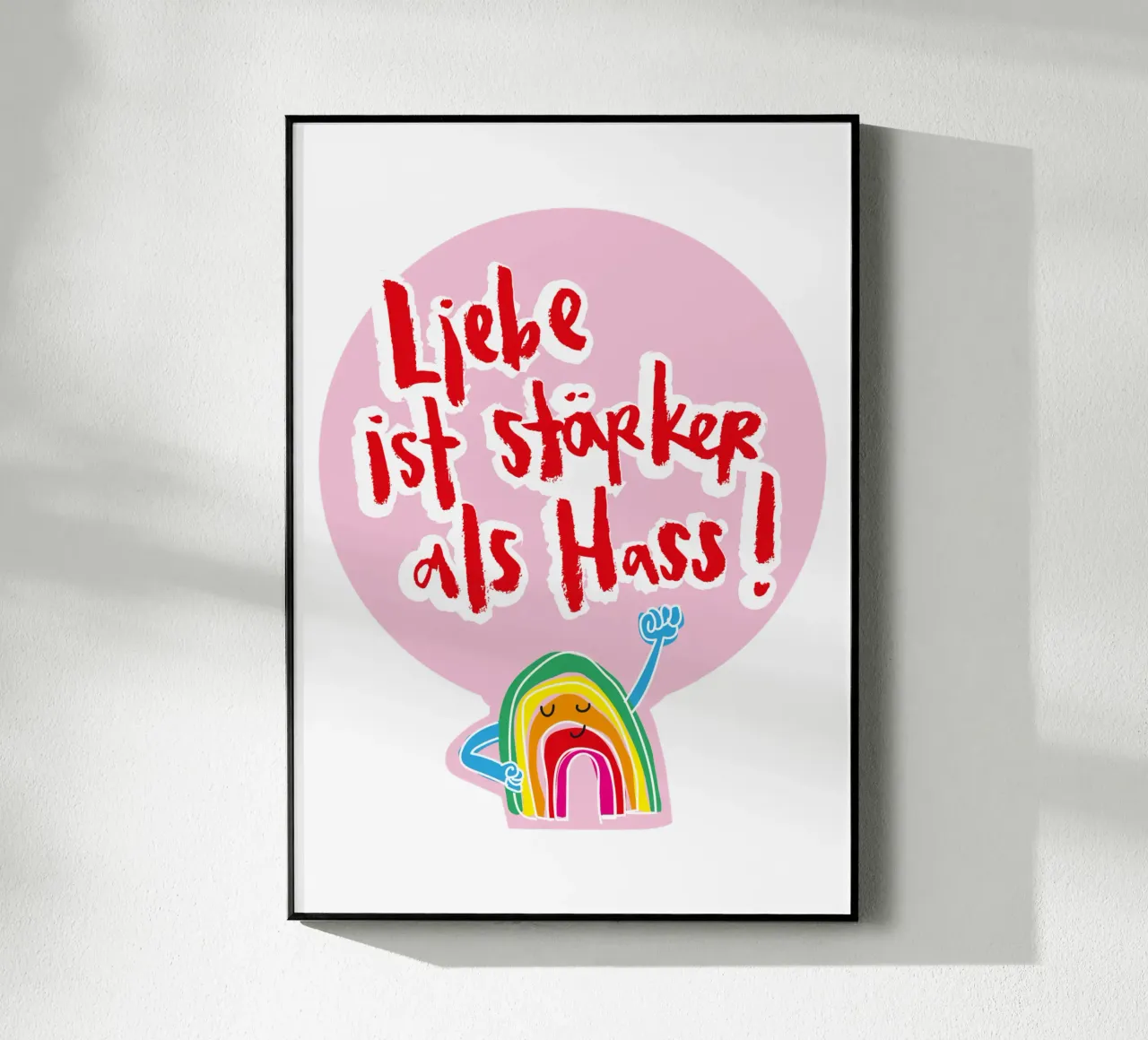 Mutiger Regenbogen plexiglass da Brushmeetspaper