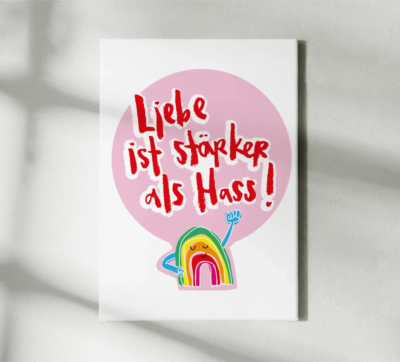 Mutiger Regenbogen canvas by Brushmeetspaper