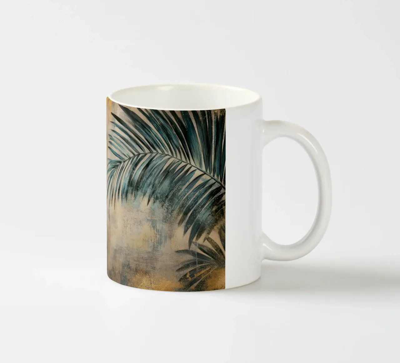 Feuilles tropicales élégantes mug en céramique de Modern Muse