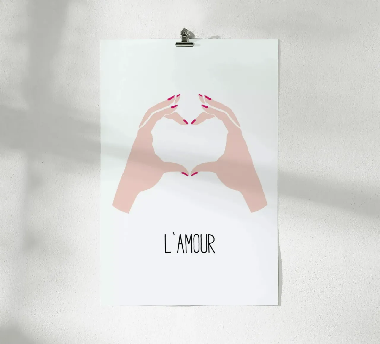 L'amour poster con telaio in legno da KRUTH DESIGN