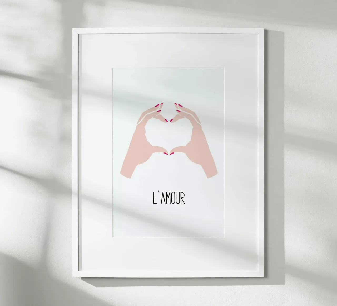 L'amour poster con telaio in legno da KRUTH DESIGN