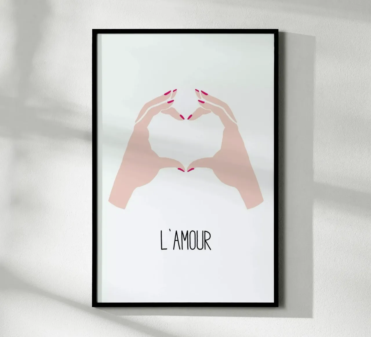 L'amour poster con telaio in legno da KRUTH DESIGN