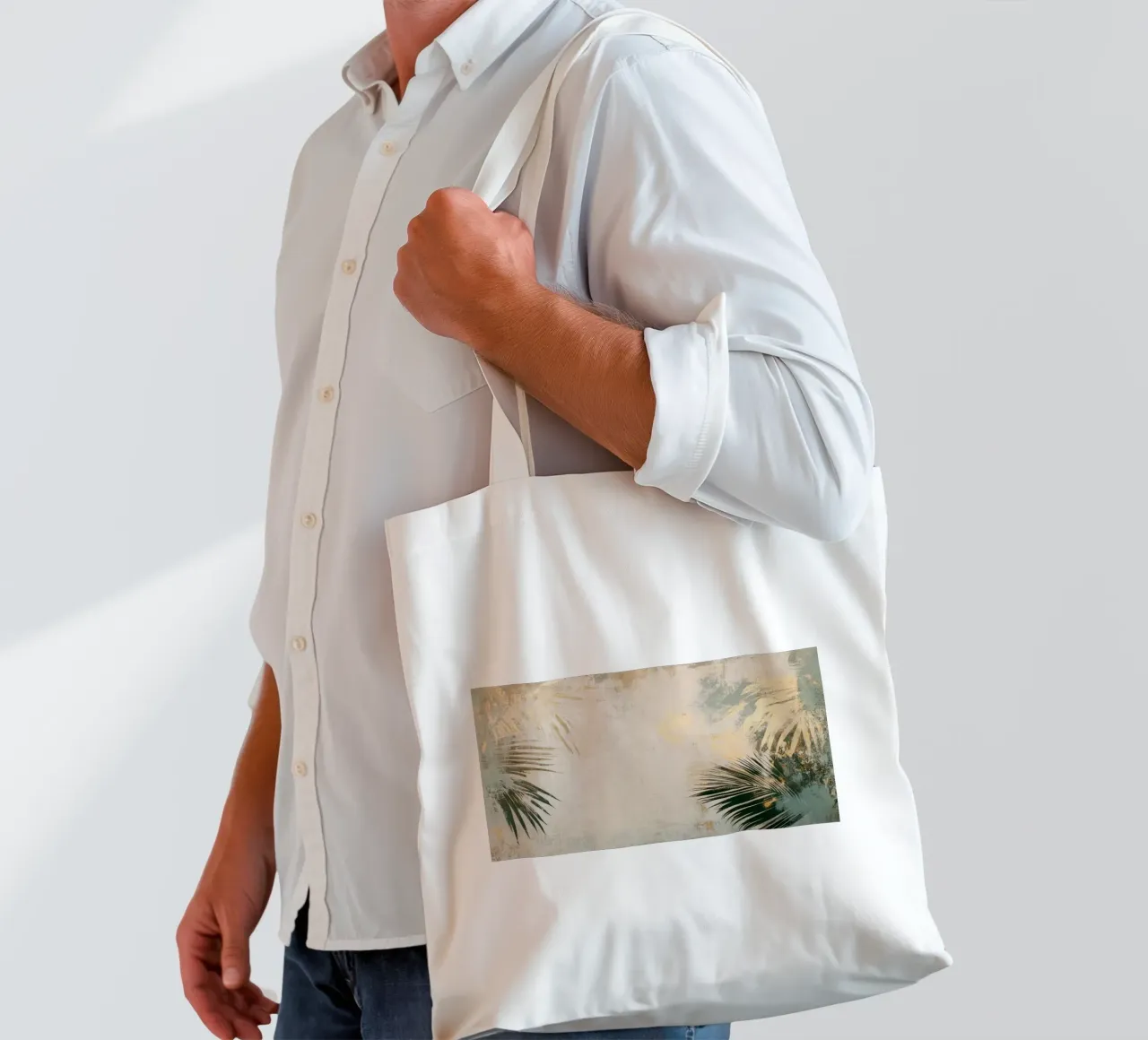 Palma d'oro Serenity borsa in juta da Modern Muse