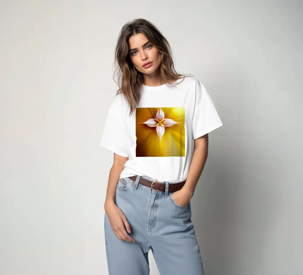 Macro Jasmine Flower t-shirt da Bold Blooms