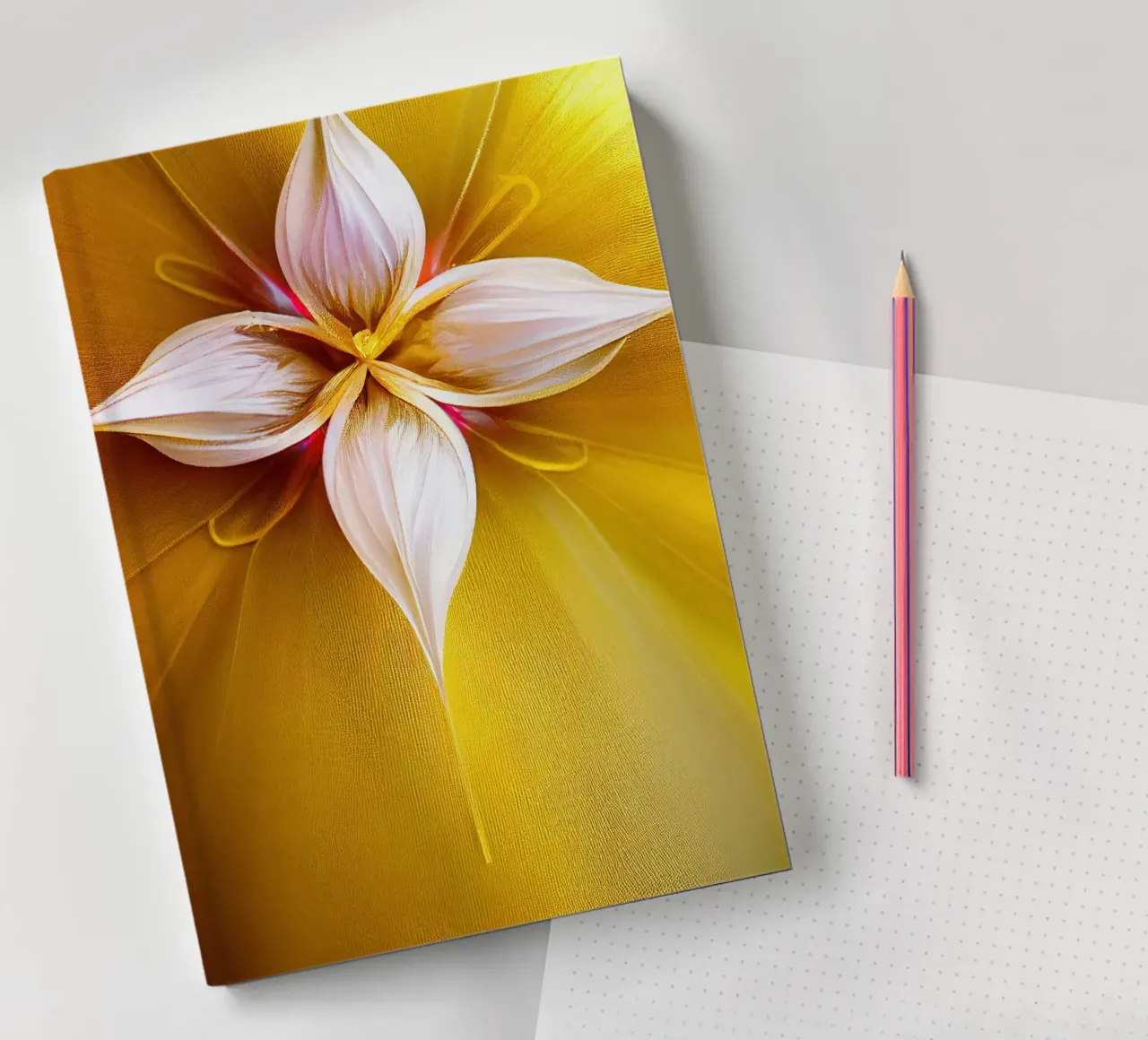 Macro Jasmine Flower notebook by Bold Blooms