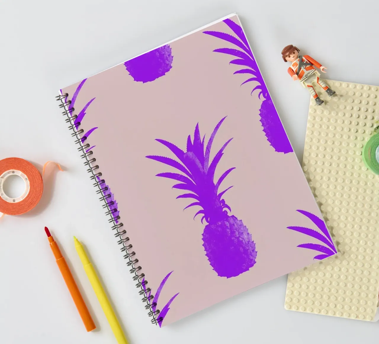 Pineapple Heaven spiral notebook by STUDIO LEEMO