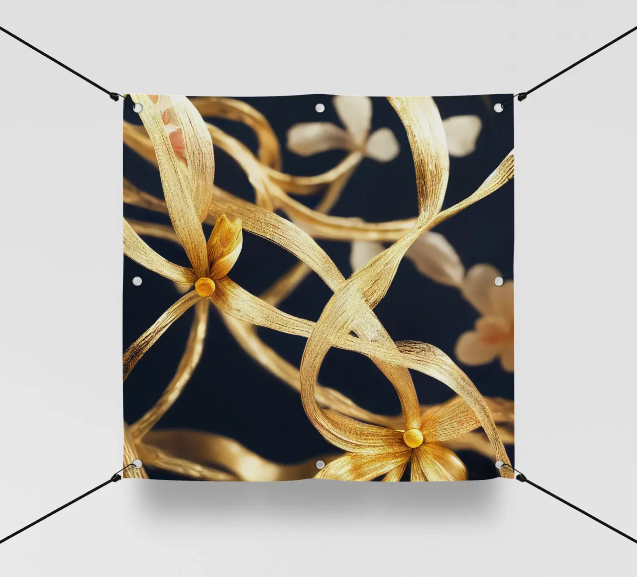 Macro Jasmine Flower telo in pvc da Bold Blooms
