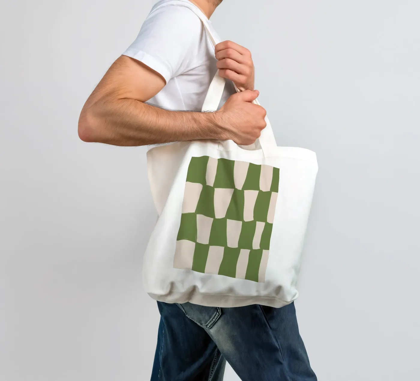 Green Pattern tote bag by treechild