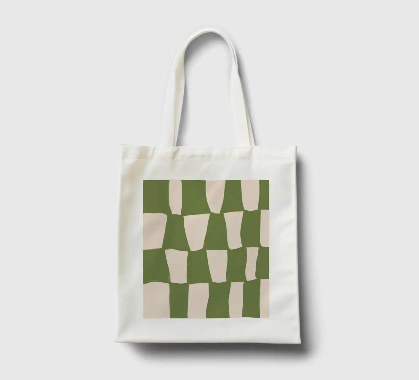 Green Pattern borsa in juta da treechild