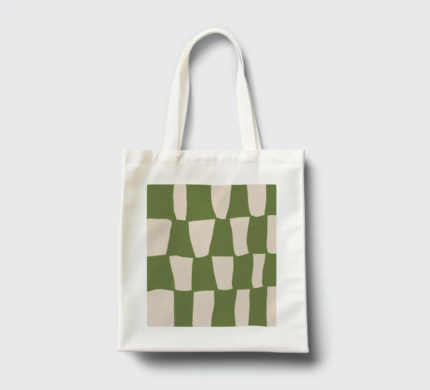 Green Pattern borsa in juta da treechild
