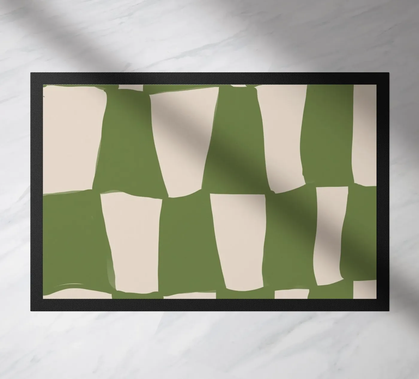 Green Pattern Fußmatte von treechild