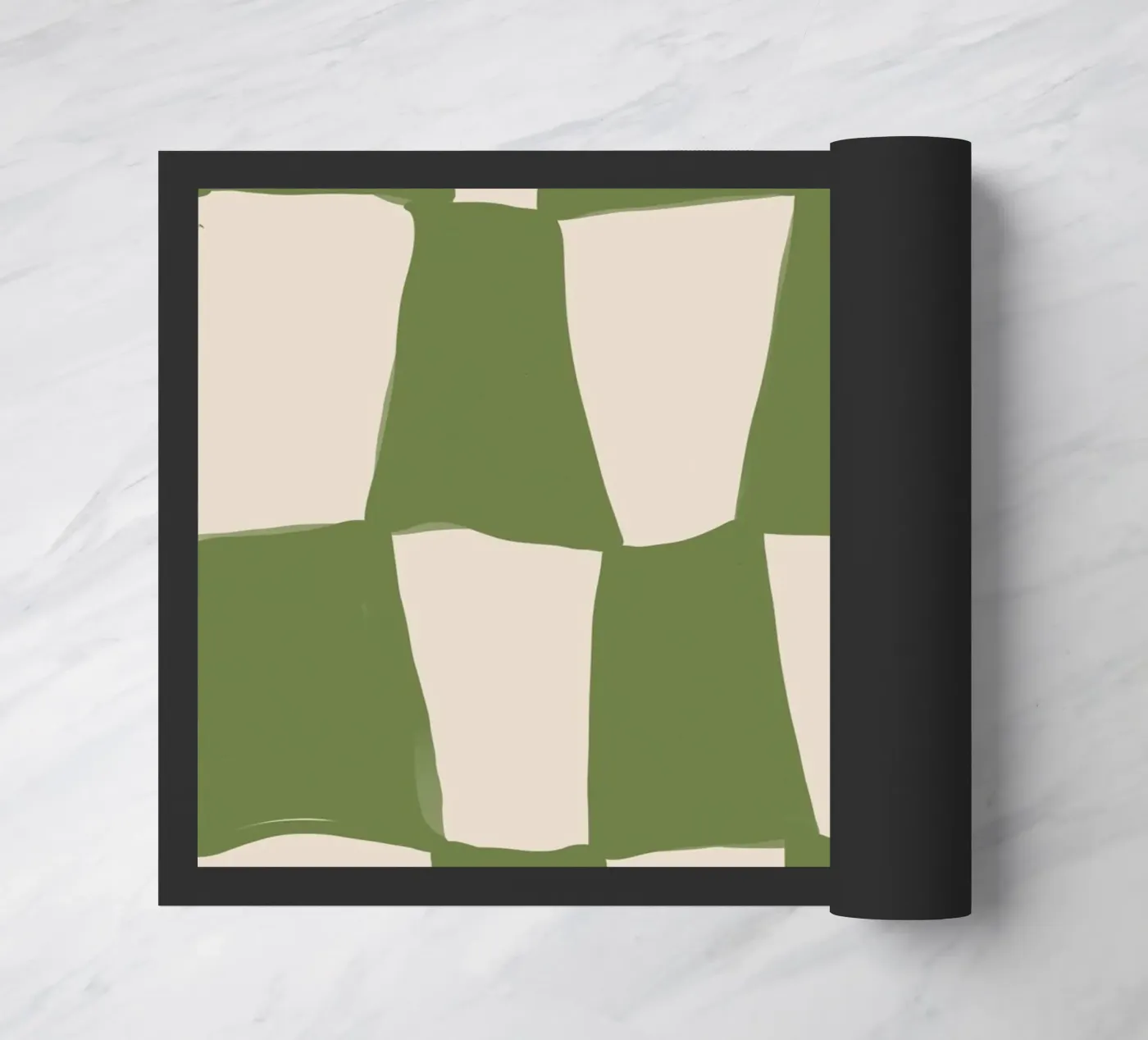 Green Pattern Fußmatte von treechild