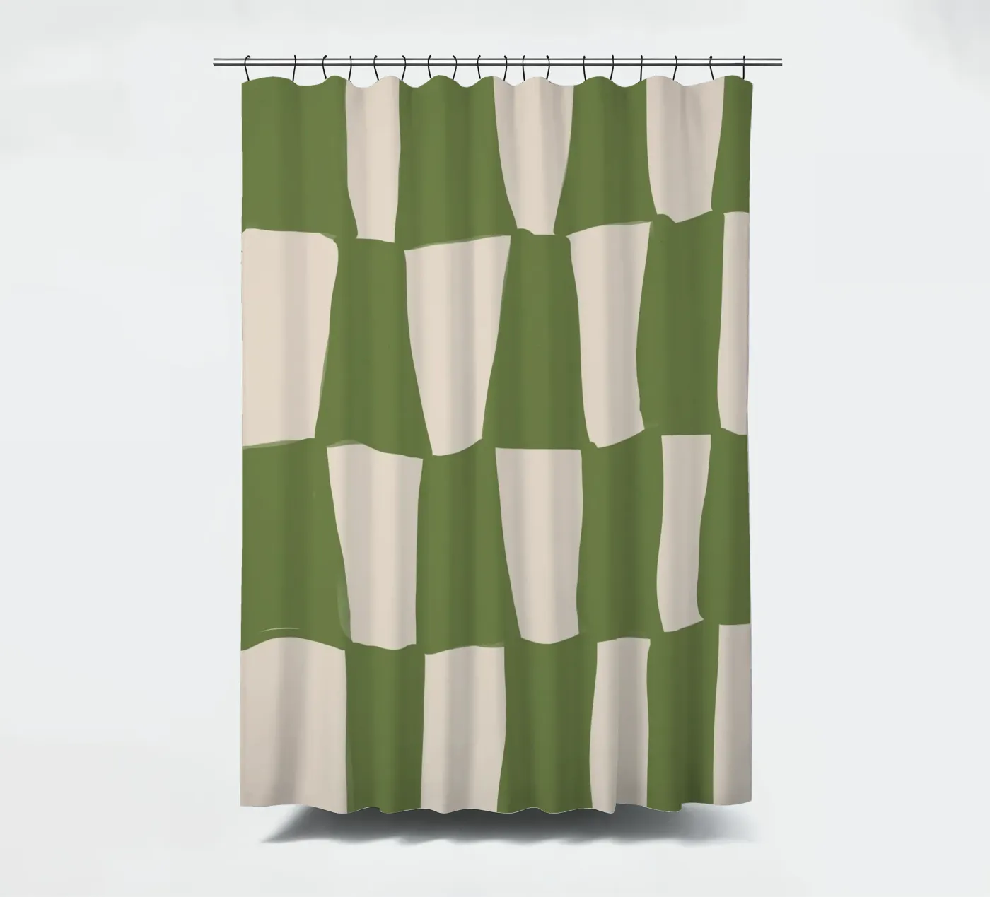 Green Pattern Duschvorhang von treechild