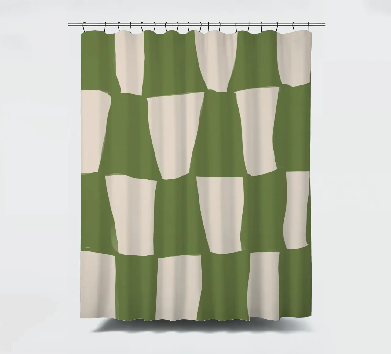 Green Pattern Duschvorhang von treechild