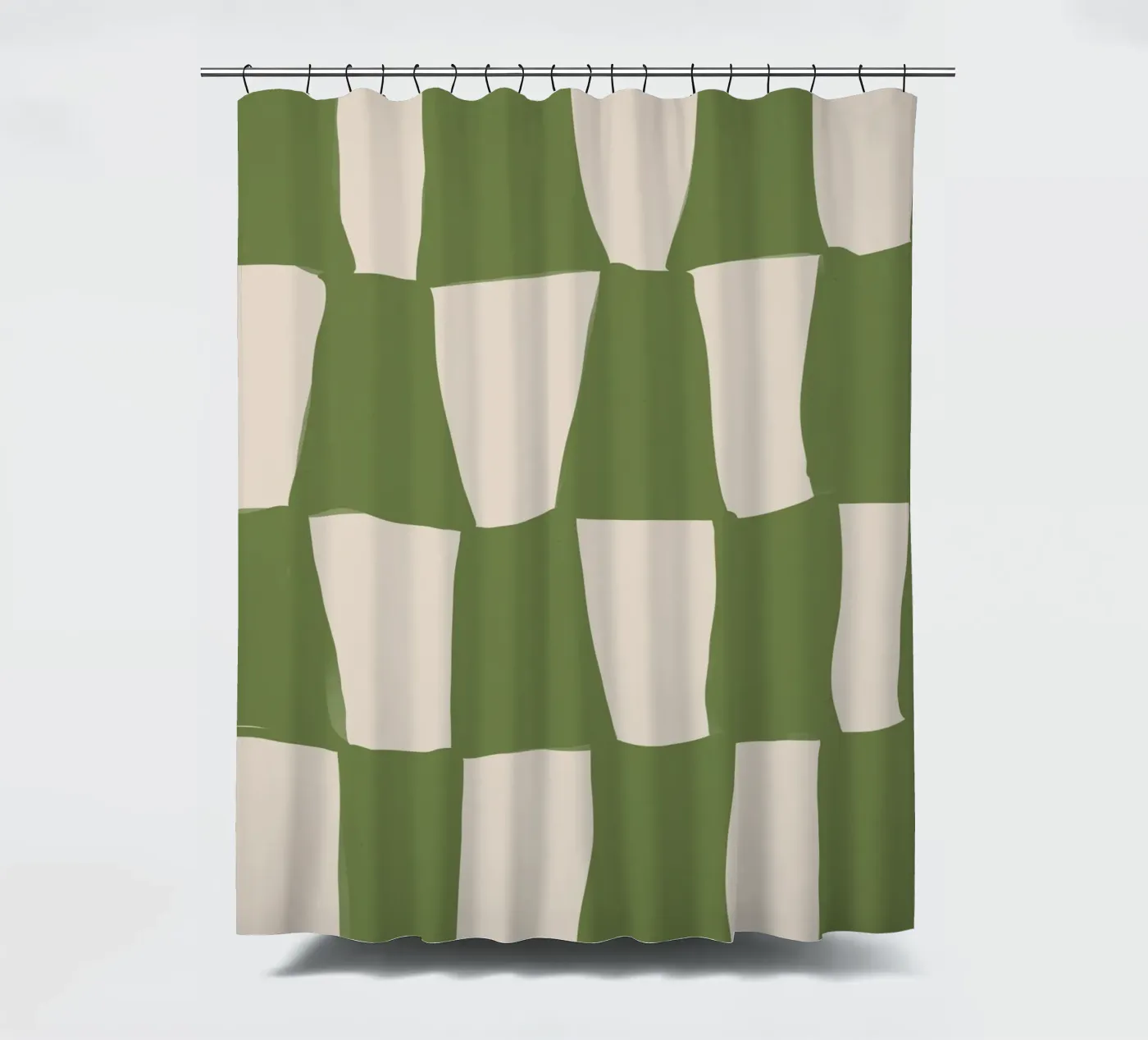 Green Pattern douchegordijn van treechild