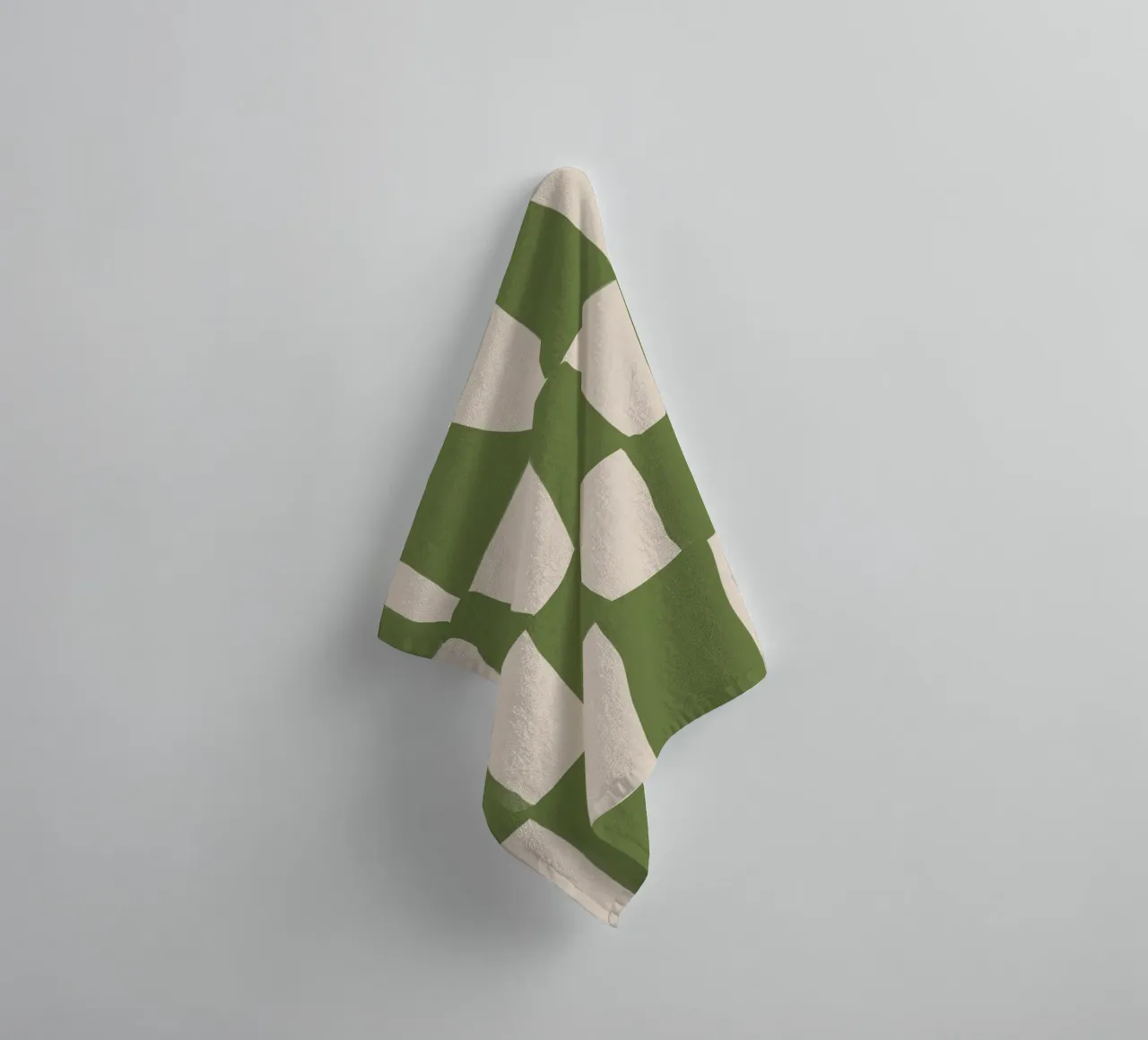 Green Pattern badhanddoek van treechild