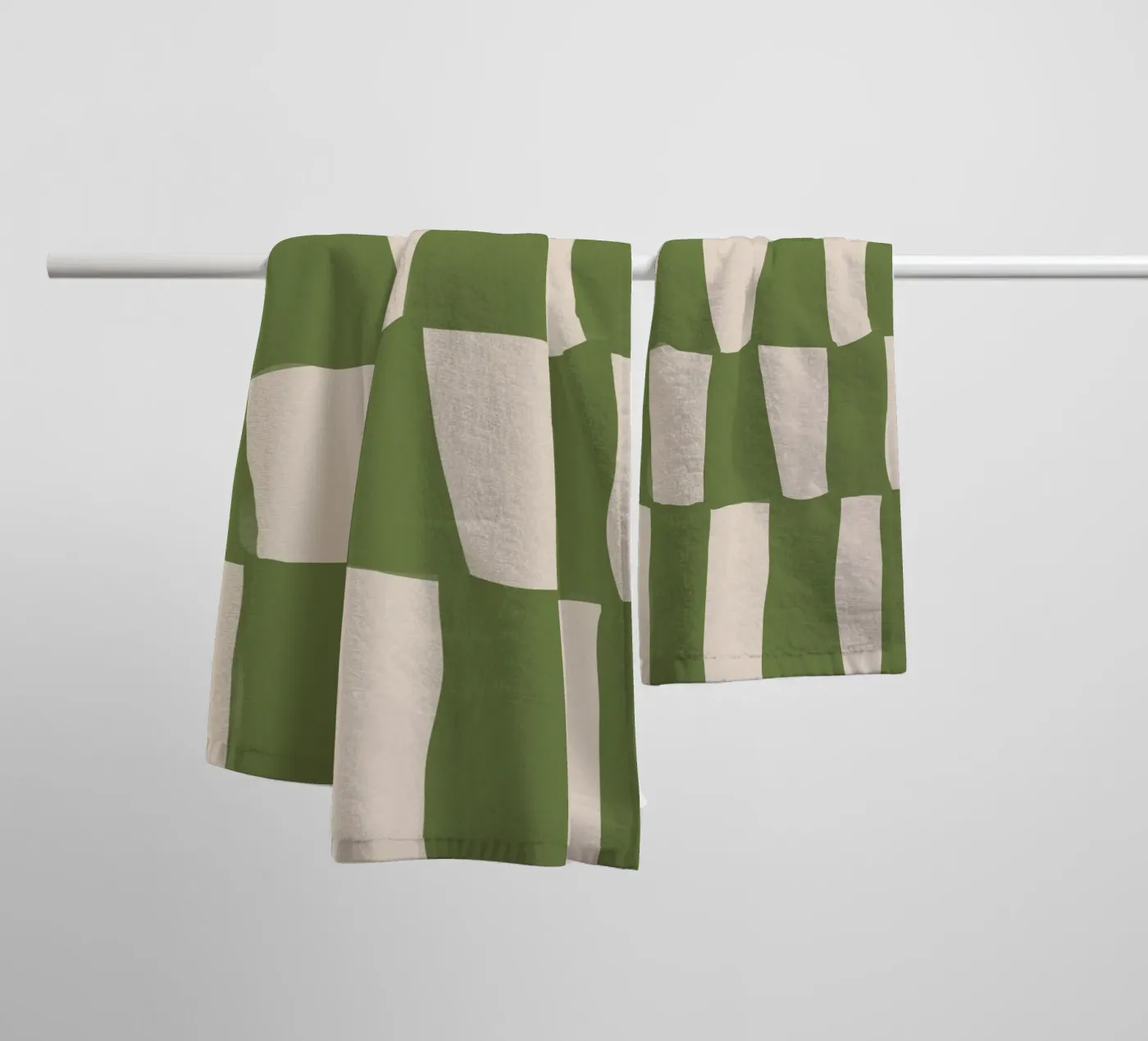 Green Pattern Handtuch von treechild