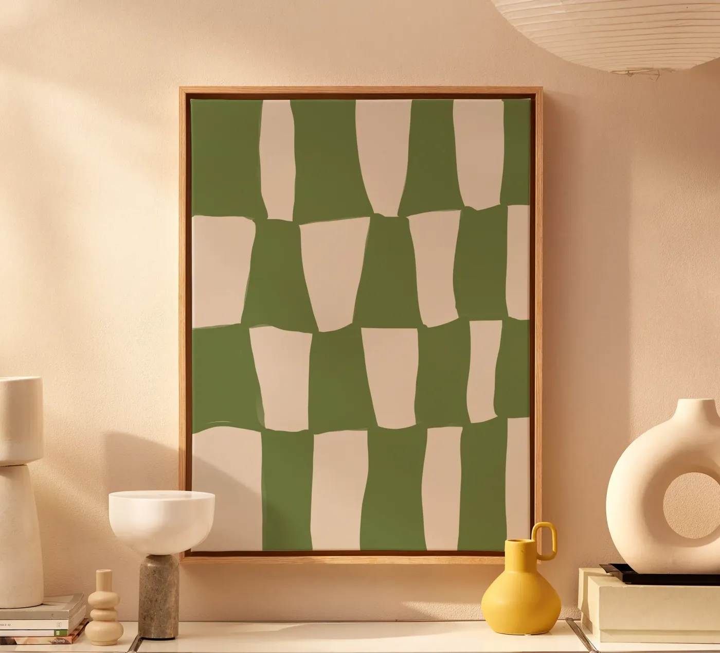 Green Pattern canvas van treechild