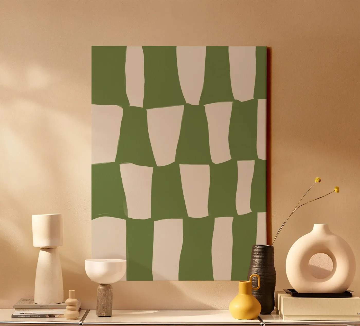 Green Pattern canvas van treechild