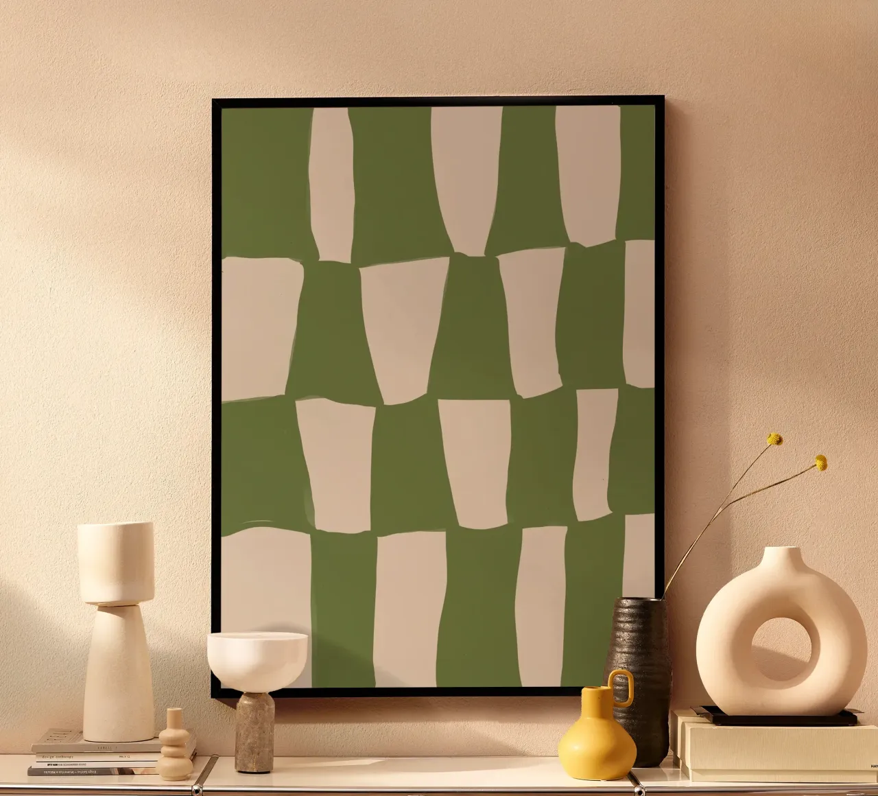 Green Pattern carta hahnemühle da treechild