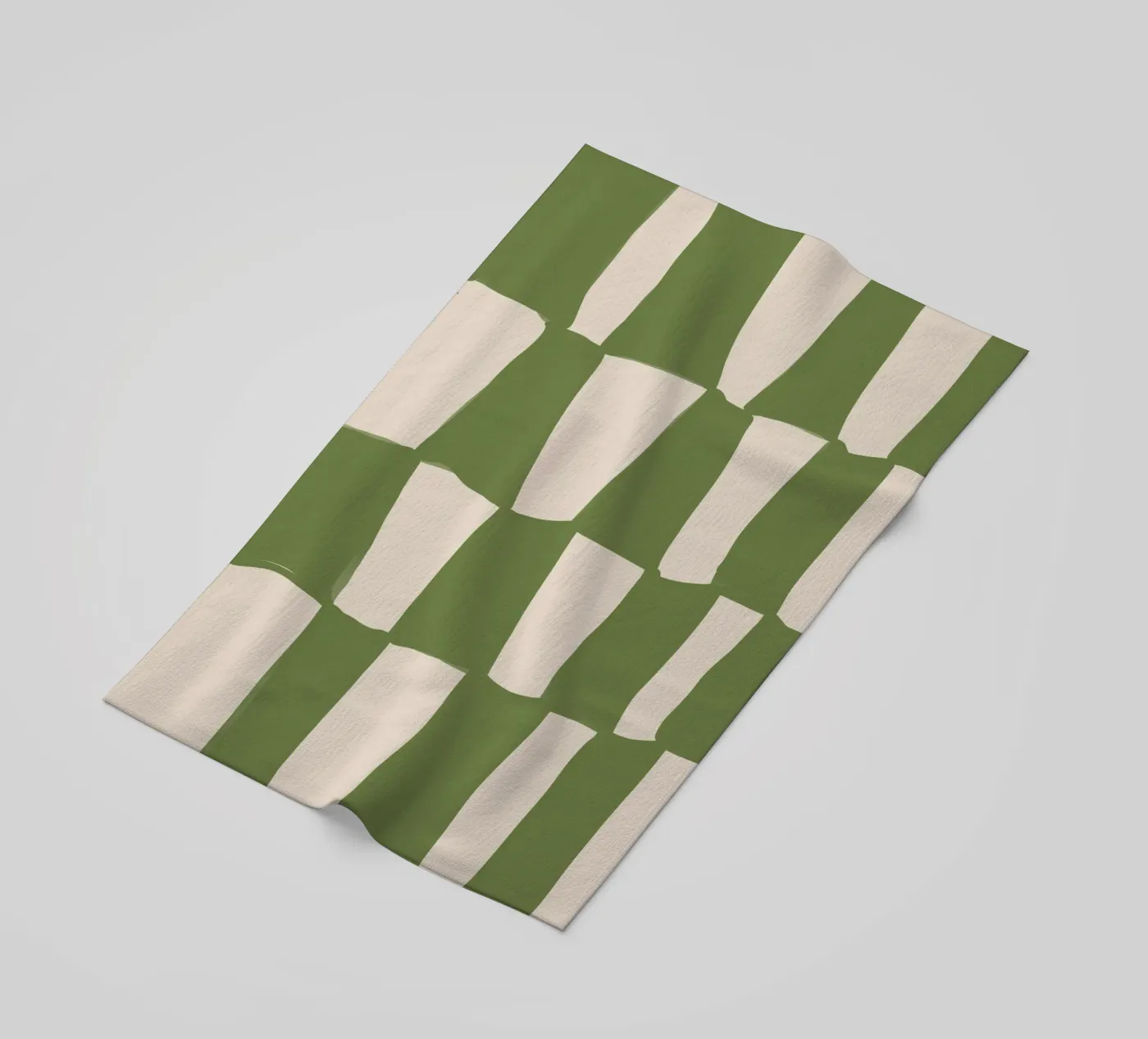 Green Pattern strandhanddoek van treechild