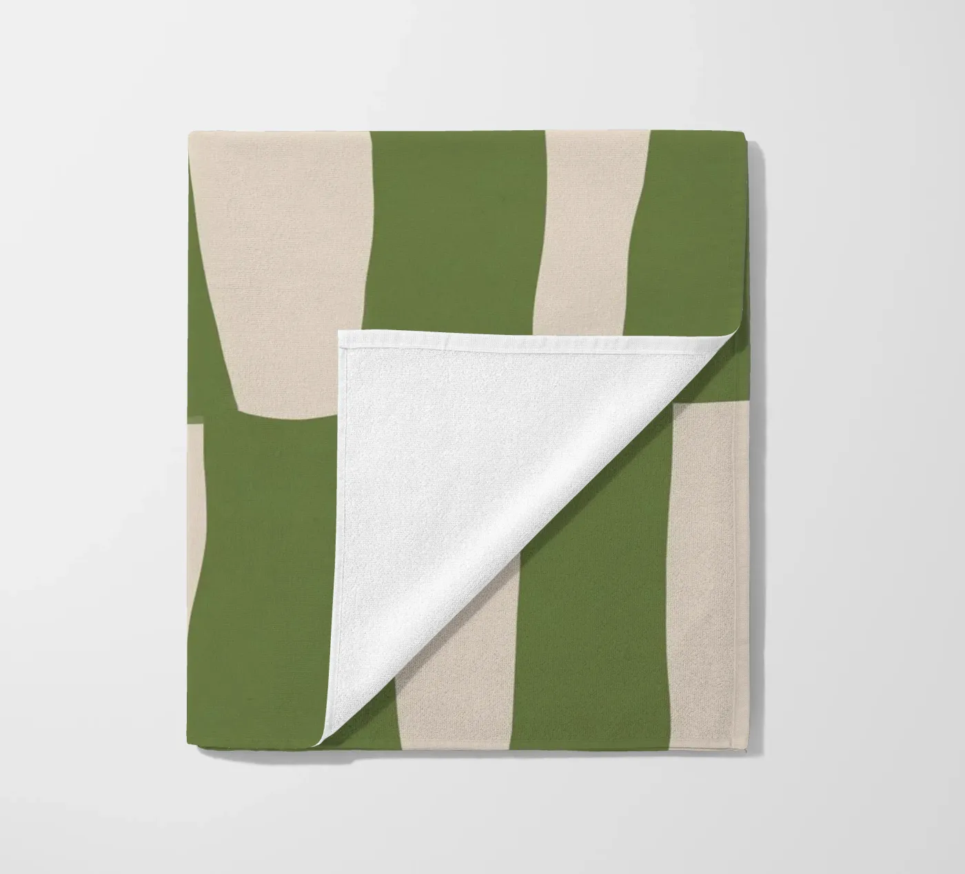 Green Pattern strandhanddoek van treechild