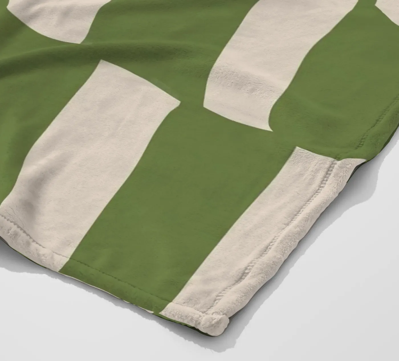 Green Pattern fleece blanket by treechild