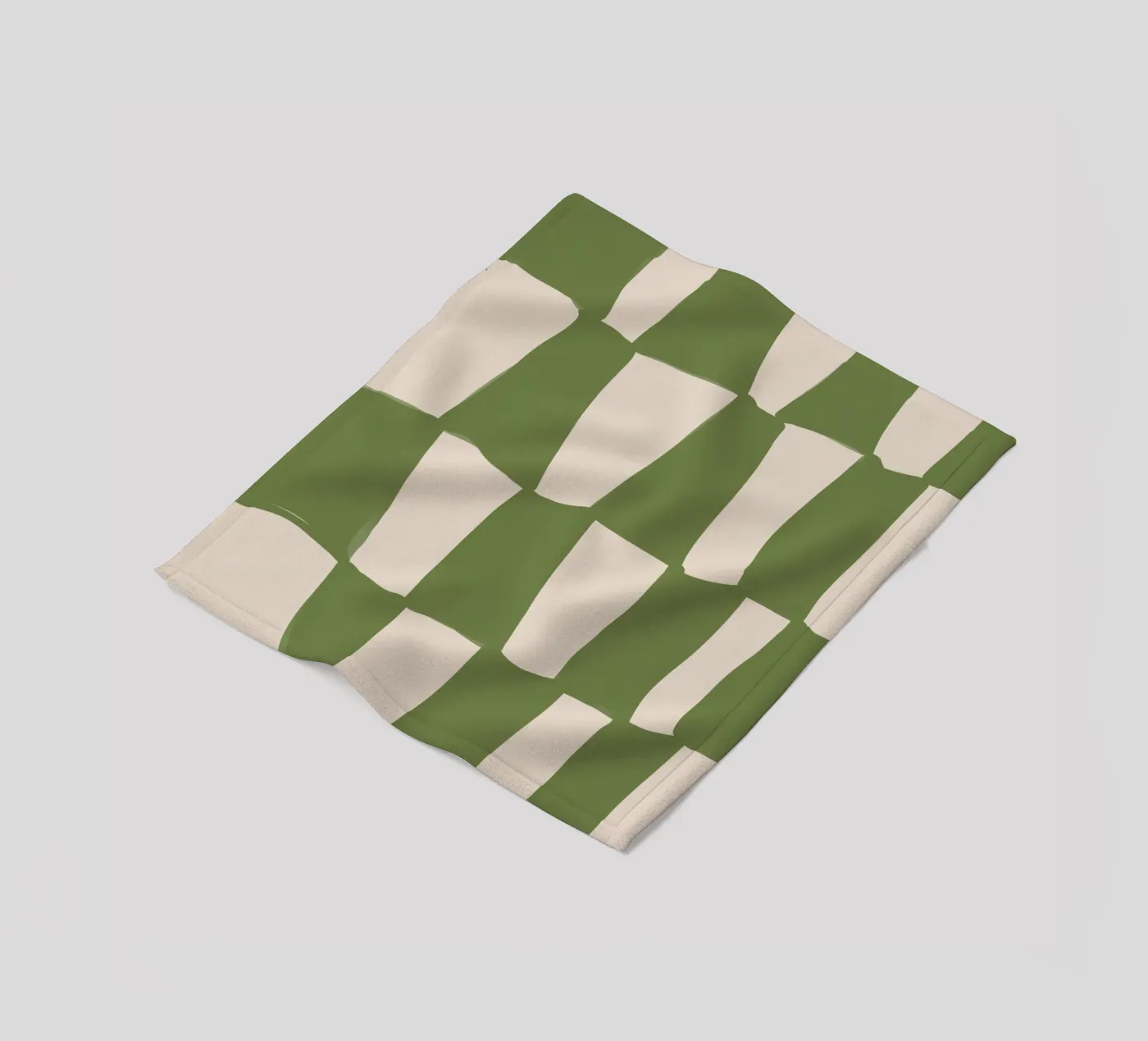 Green Pattern Fleecedecke von treechild