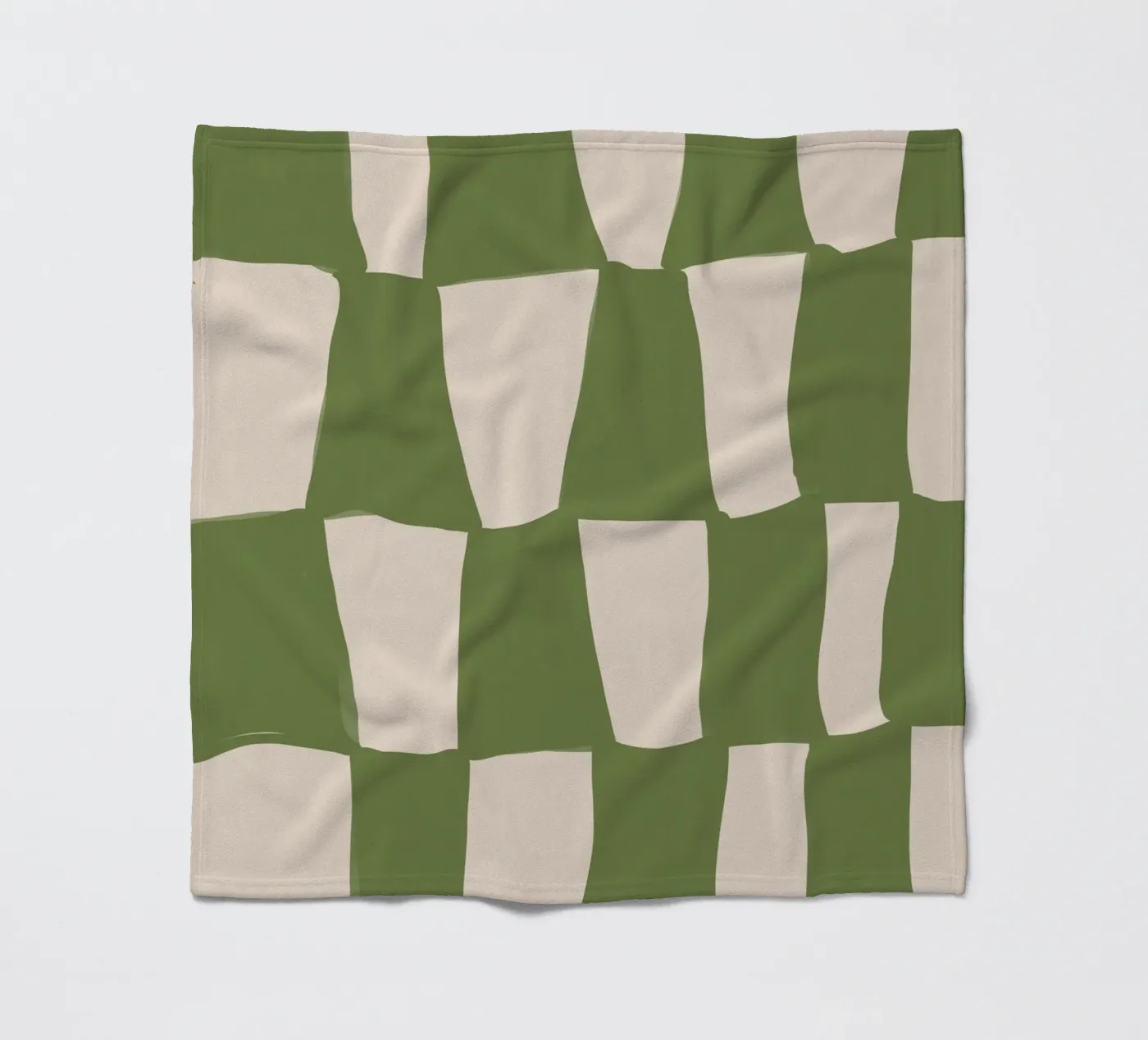 Green Pattern fleece blanket by treechild