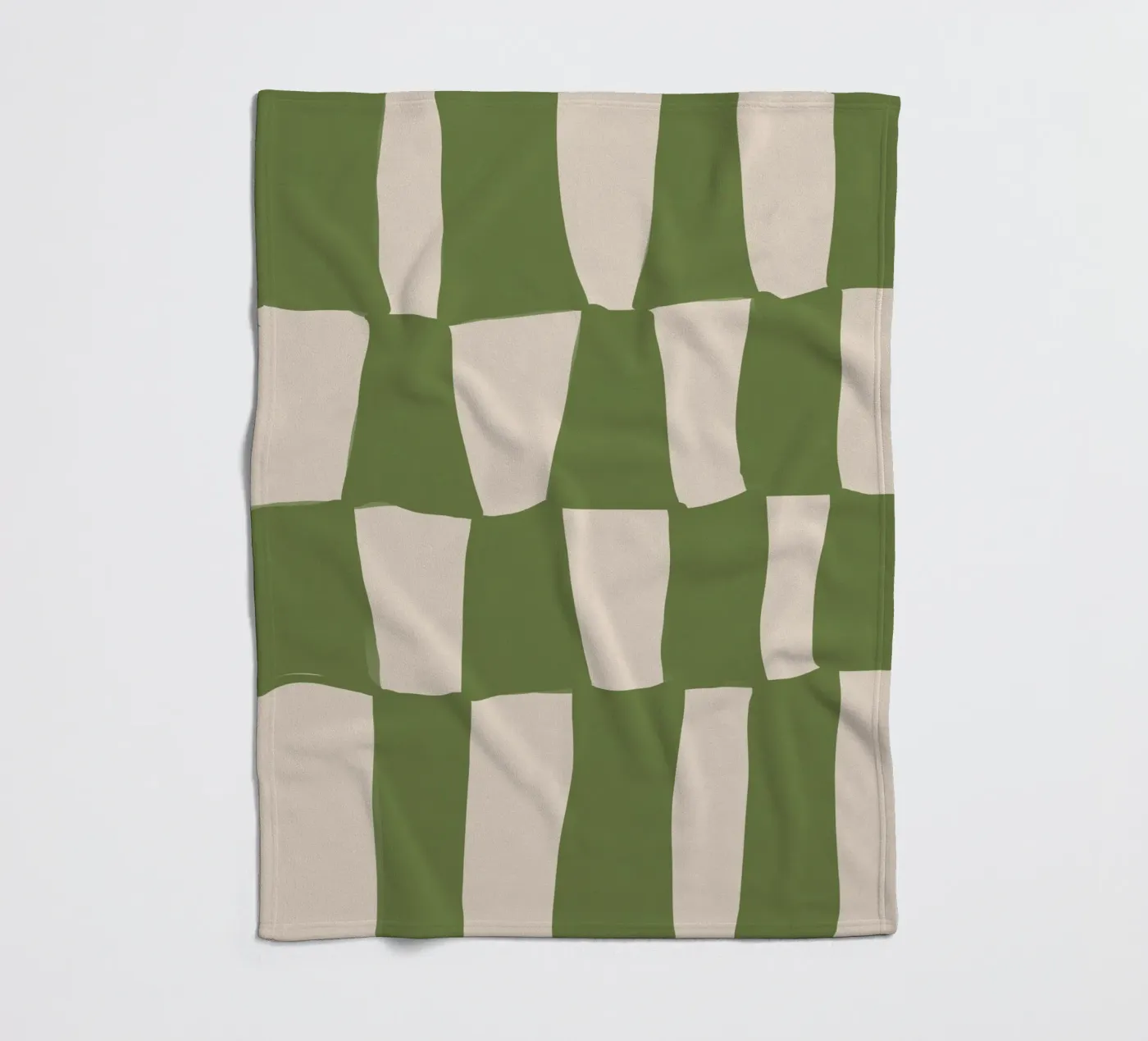 Green Pattern Fleecedecke von treechild