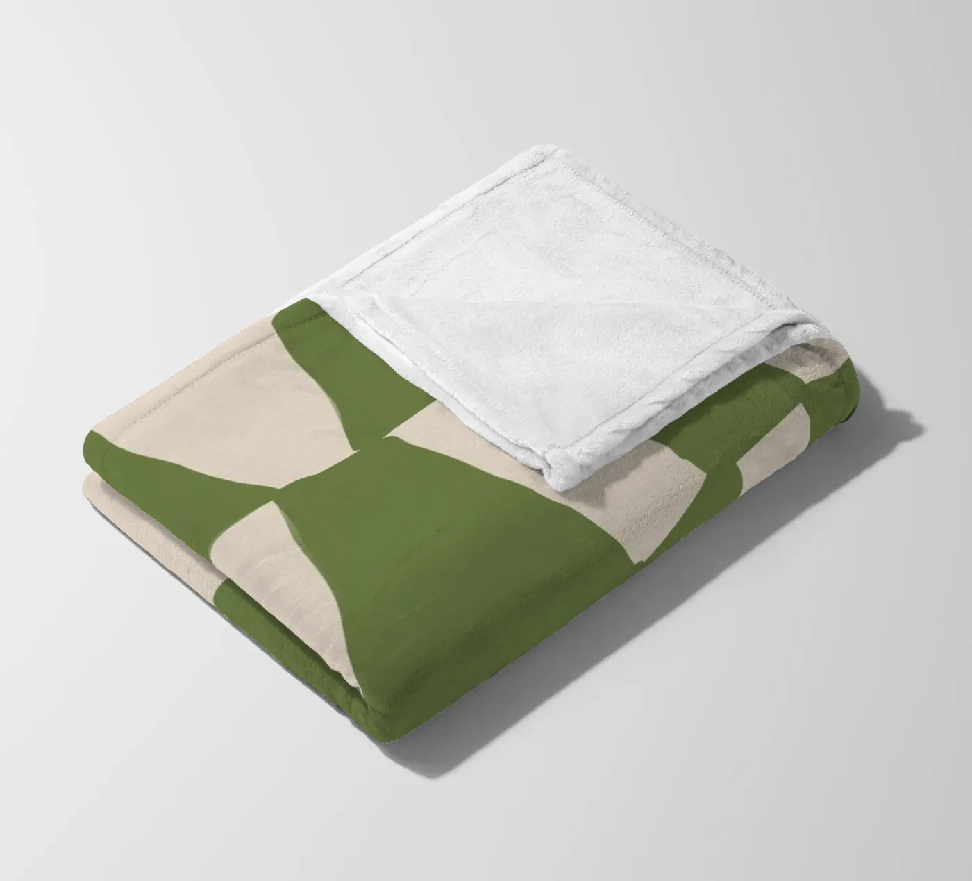 Green Pattern Fleecedecke von treechild