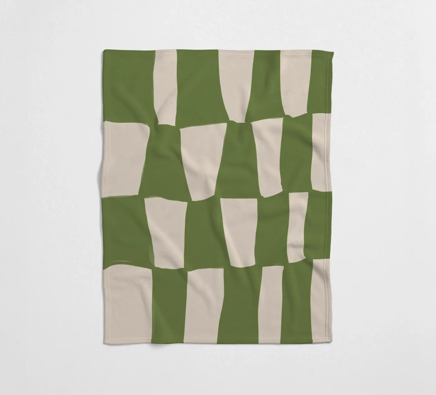 Green Pattern fleece blanket by treechild