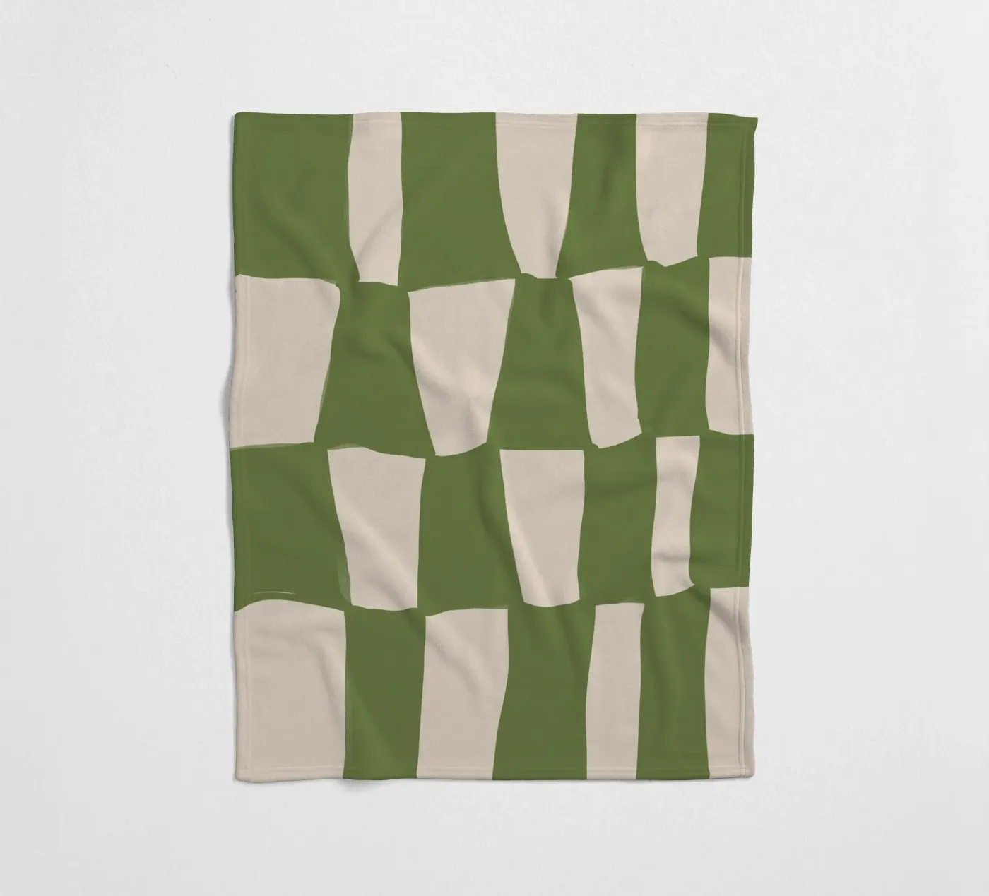 Green Pattern Fleecedecke von treechild