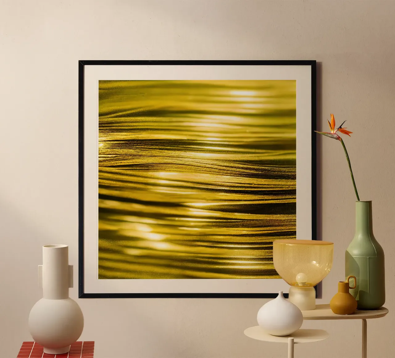 Macro Jasminum Sambac Fiore poster con telaio in plastica da Bold Blooms