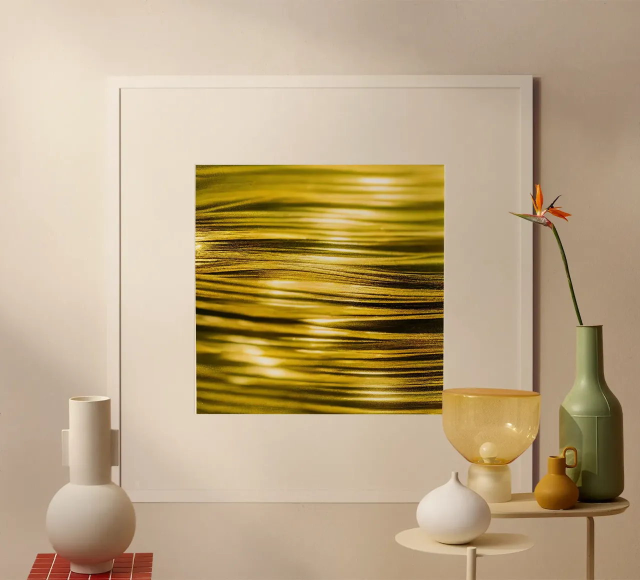 Macro Jasminum Sambac Fiore poster con telaio in plastica da Bold Blooms