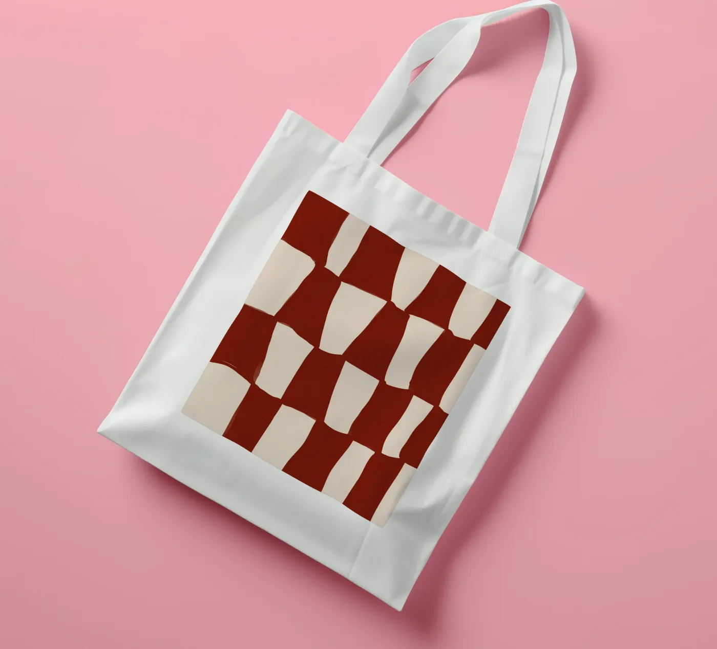 Red Pattern tote bag by treechild