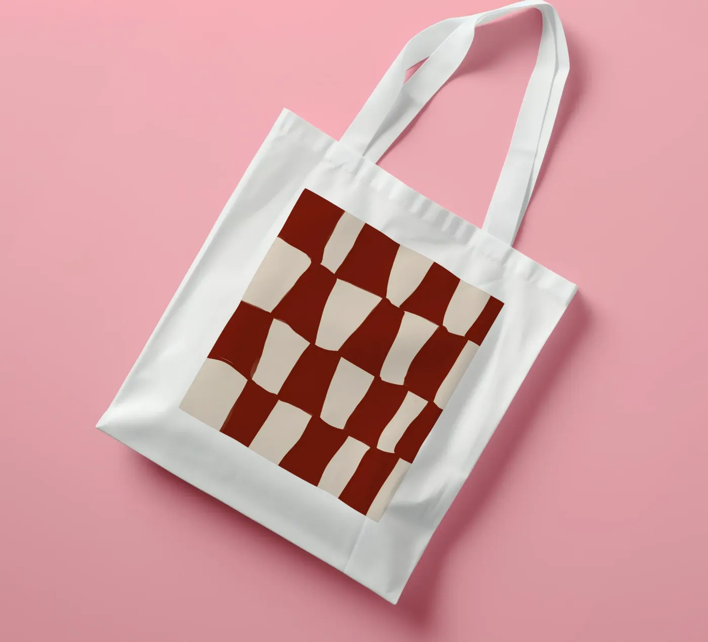 Red Pattern tote bag by treechild