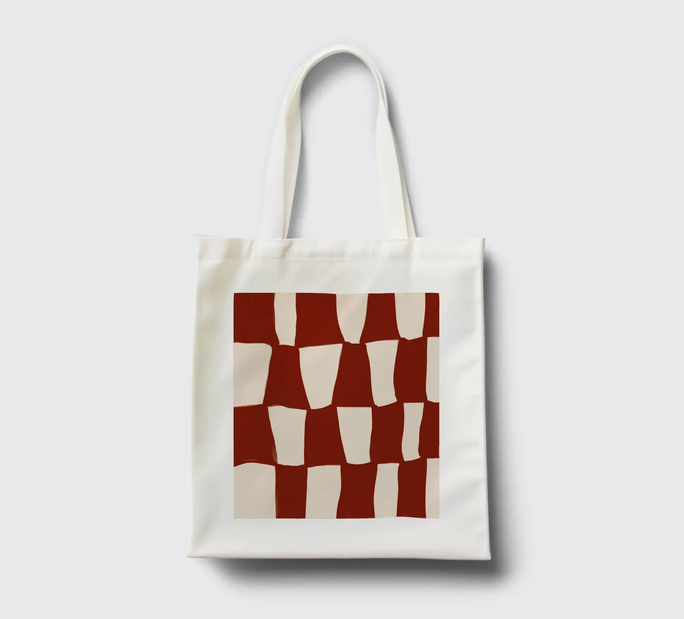Red Pattern tote bag by treechild