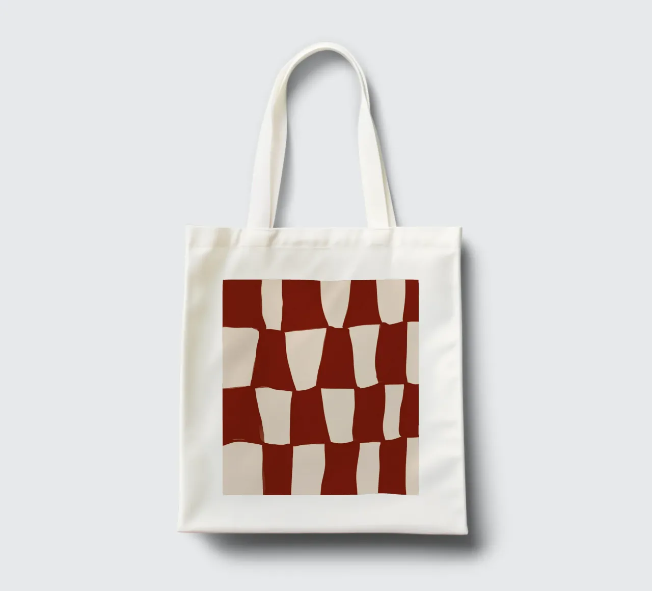 Red Pattern borsa in juta da treechild