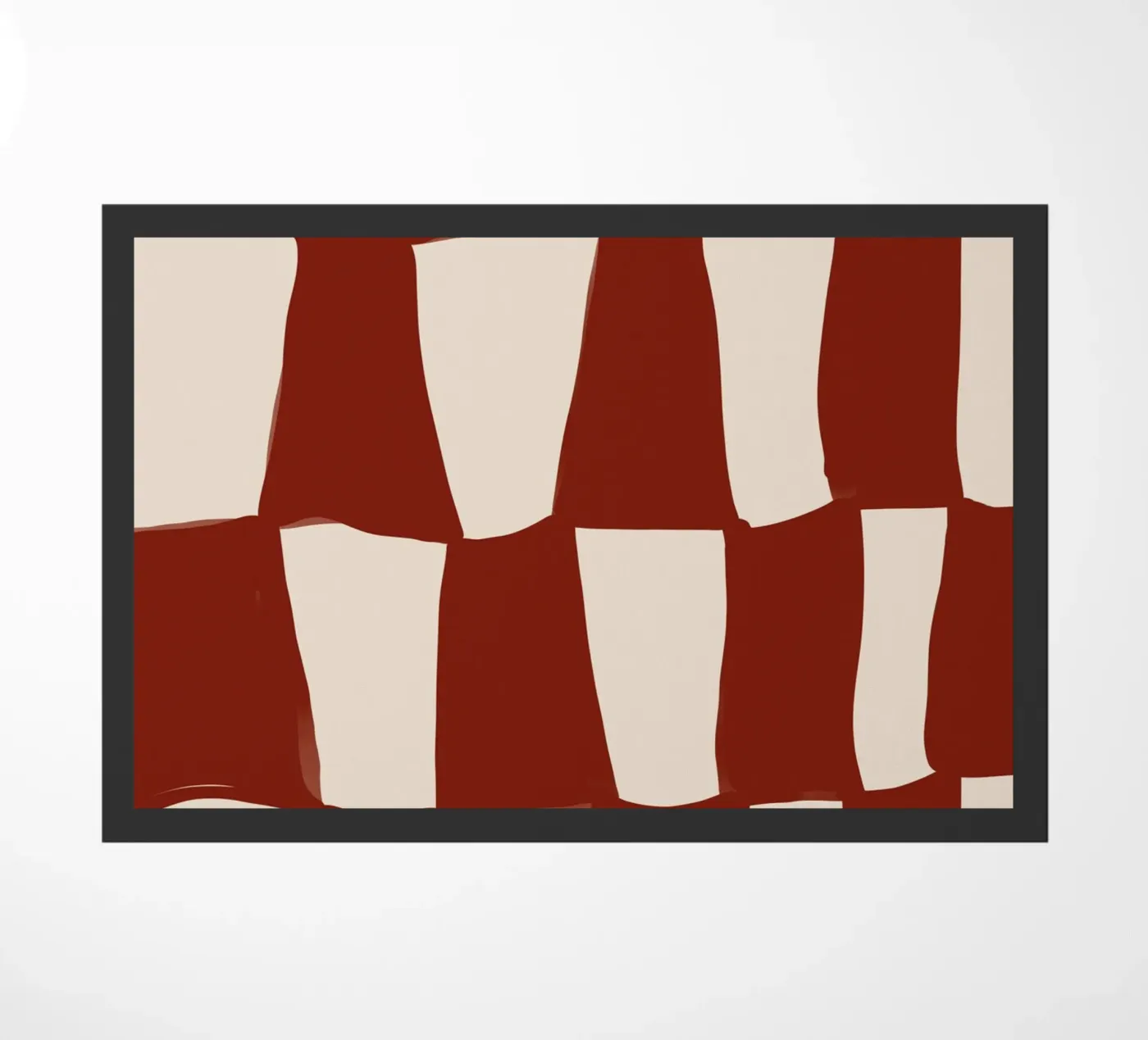 Red Pattern doormat by treechild